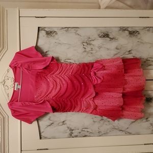 Bright pink fashion dress girls size 16